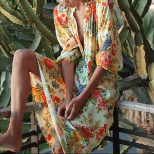 Zara floral print dress